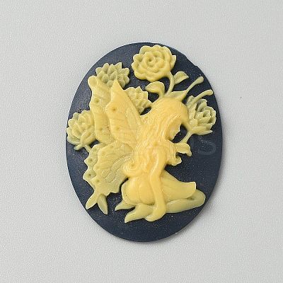 Opaque Resin Decoden Cabochons LS-RESI-WH0034-52A-01-1