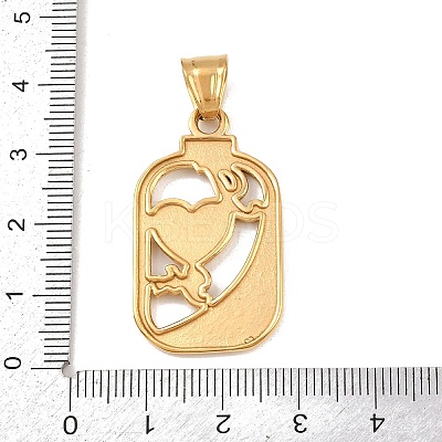 304 Stainless Steel Pendants Ion Plating(IP) STAS-K316-05G-1
