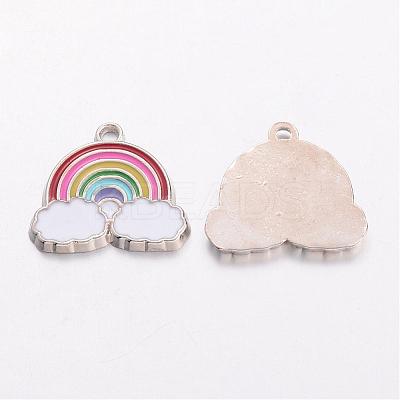 Alloy Enamel Pendants EA214Y-1