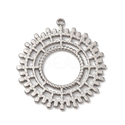 304 Stainless Steel Pendants STAS-L022-519P-1