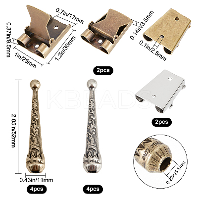 Bolo Tie Clasps Sets TOOL-GF0003-26A-1