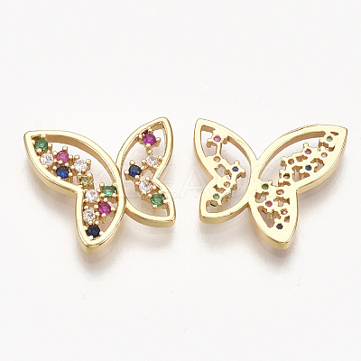 Brass Cubic Zirconia Cabochons KK-T035-113-1