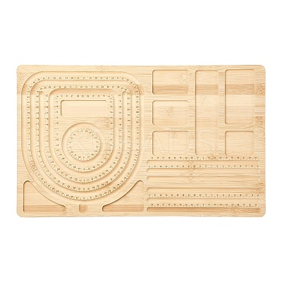 Rectangle Wood Bracelet Design Boards TOOL-YWC0003-06-1