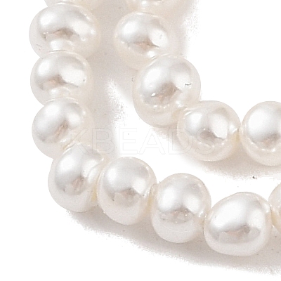 Electroplated Shell Pearl Beads Strands BSHE-C006-05B-1