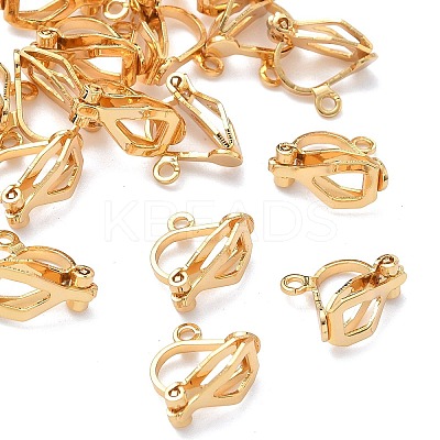SHEGRACE Brass Clip-on Earring Findings XGR0141G-138G-1