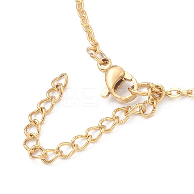 PVD Vacuum Plating 304 Stainless Steel Link Chain Necklaces NJEW-O123-03G-1