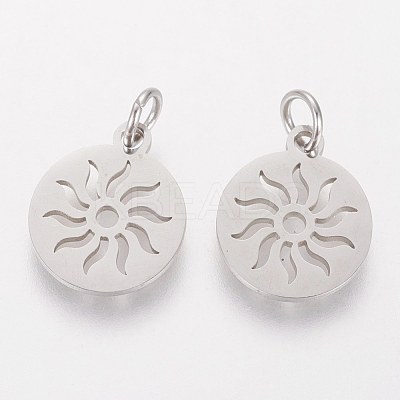 Non-Tarnish 304 Stainless Steel Pendants STAS-Q201-T449S-1