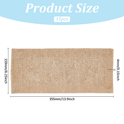 Plant Jute Fibre Grow Mat for Microgreens LS-DIY-WH0678-123-1