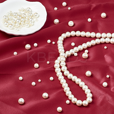 Glass Pearl Beads Strands Sets HY-TA0001-B-02-1
