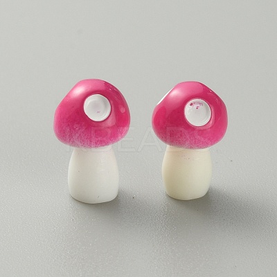 Mushroom Resin Display Ornaments DJEW-WH0015-83D-1