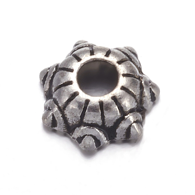Tibetan Silver Spacer Beads X-AA220-NF-1