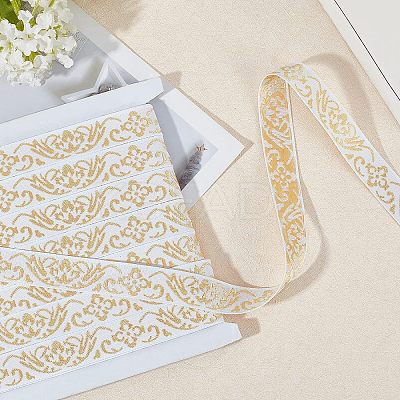 Ethnic Style Embroidery Polycotton Ribbons OCOR-WH0066-22B-1