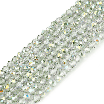 Transparent Glass Beads Strands LS-EGLA-N028-01A-A02-1