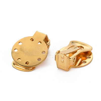 Ion Plating(IP) 304 Stainless Steel Clip-on Earring Setting STAS-Q241-012B-1