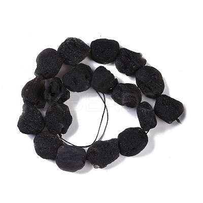Natural Tektite Beads Strands G-Q164-F03-01-1