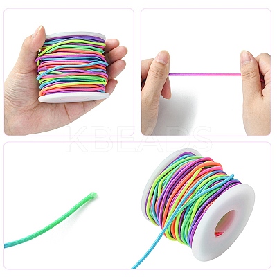 25M Segment Dyed Round Elastic Cord EW-YW0001-13-1