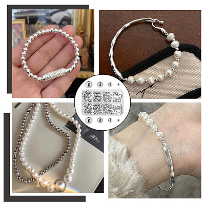 130Pcs 4 Styles Electroplated Non-magnetic Synthetic Hematite Beads Strands G-AR0005-91-1
