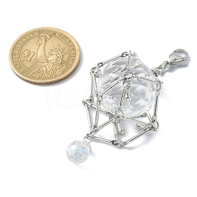 Brass Pouch Holder Pendant Decoration HJEW-JM01532-02-1