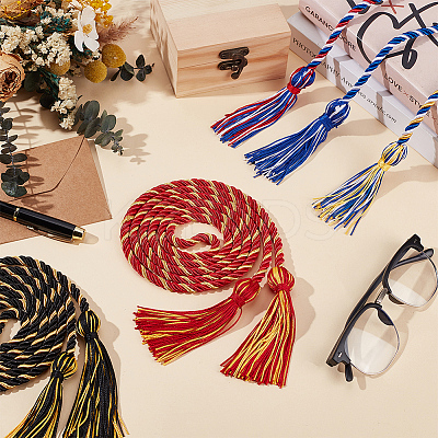 5Pcs 5 Colors Polyester Graduation Tassels AJEW-BC0010-11-1