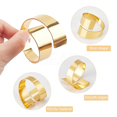 12Pcs 3 Colors Iron Napkin Rings AJEW-AR0001-36-1