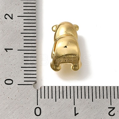 Rack Plating Brass European Beads KK-U019-06G-1