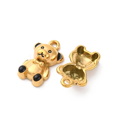304 Stainless Steel Enamel Pendants STAS-B085-35G-01-1