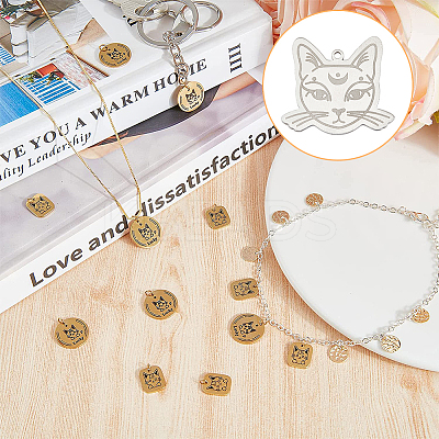 201 Stainless Steel Pendants FIND-DC0002-56-1