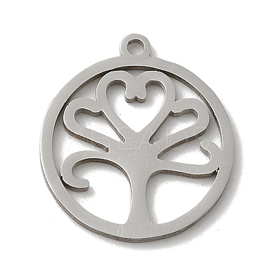 Non-Tarnish 201 Stainless Steel Pendants STAS-E206-03P-04-1