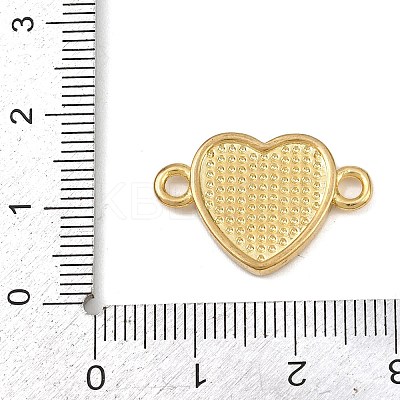 Brass Enamel Hug Me Heart Links Connector Charms KK-L251-08G-01-1