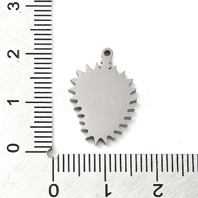 Non-Tarnish 304 Stainless Steel Pendants STAS-D018-02P-1