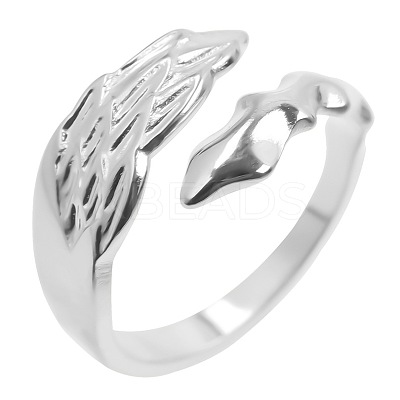Non-Tarnish Vintage 304 Stainless Steel Wing Couple Rings RM5946-1-1