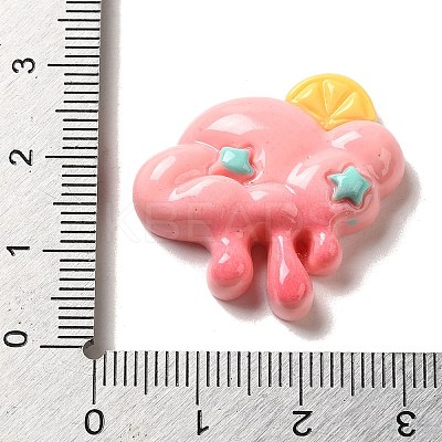 Opaque Resin Decoden Cabochons RESI-E053-01-1