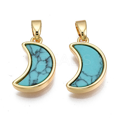 Real 18K Gold Plated Brass Pendants KK-N233-170A-01B-1
