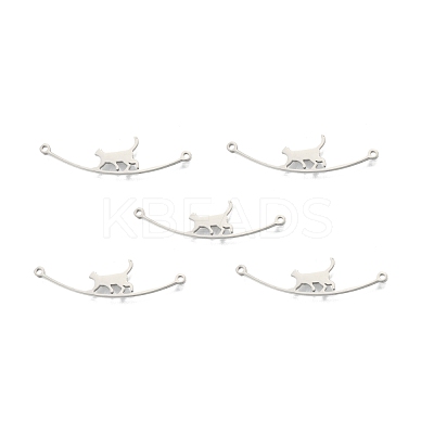 Non-Tarnish 201 Stainless Steel Connector Charms STAS-N098-094P-1