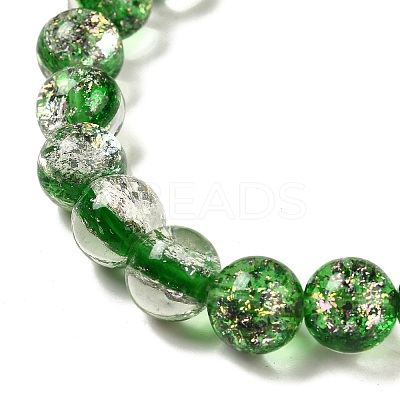 Handmade Dichroic Foil Glass Beads Strands DICH-U001-10C-1