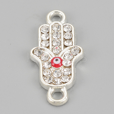 Alloy Rhinestone Links connectors ALRI-S170-28S-1