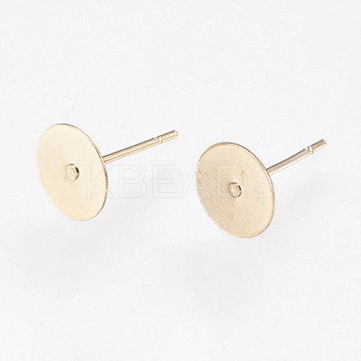 304 Stainless Steel Stud Earring Findings STAS-G134-03G-8mm-1