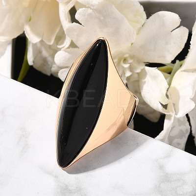 Resin Horse Eye Finger Rings LS-RJEW-R006-01G-03-1