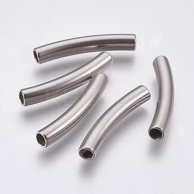 Tarnish Resistant 304 Stainless Steel Tube Beads LS-STAS-P196-21-1