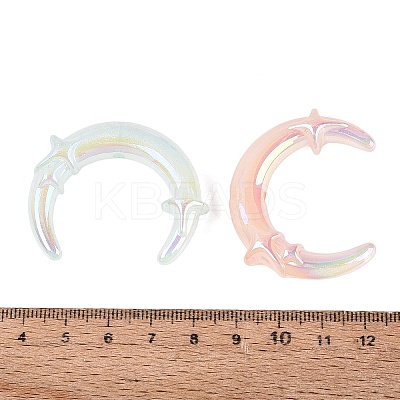 UV Plating Transparent Acrylic Beads OACR-Q204-04-1