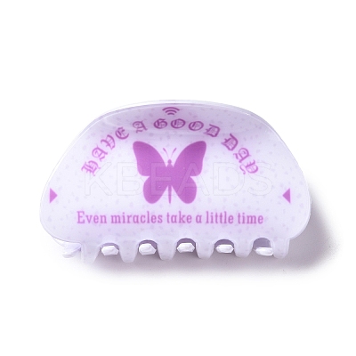 Butterfly Pattern PVC Claw Hair Clips PHAR-M013-02A-1