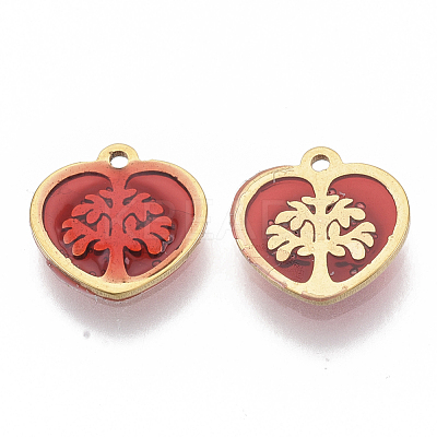 201 Stainless Steel Pendants STAS-R099-04-1