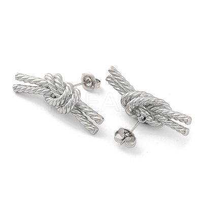Non-Tarnish 304 Stainless Steel Stud Earrings for Women EJEW-N054-18P-1