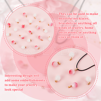 DIY 3D Peach Pendant Necklace Making Kit DIY-OC0010-47-1