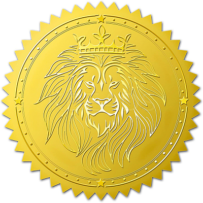 Plastic Self Adhesive Gold Foil Embossed Stickers DIY-WH0211-175-1