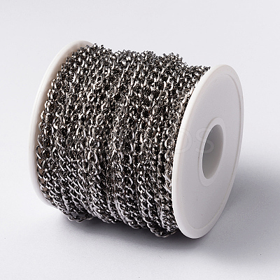 Tarnish Resistant 304 Stainless Steel Twisted Chain Curb Chains CHS-H007-68P-1