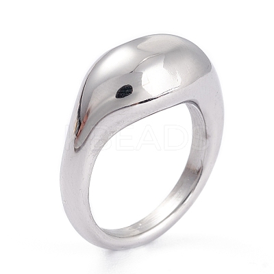 Non-Tarnish Unisex 304 Stainless Steel Finger Rings X-RJEW-K233-11B-P-1
