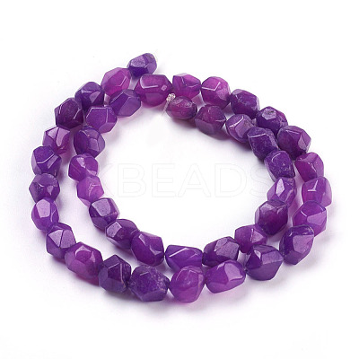 Natural White Jade Beads Strands OGEM-10X8-2-1