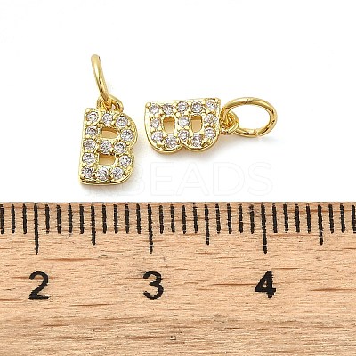 Brass Micro Pave Cubic Zirconia Pendants KK-M273-02G-B-1