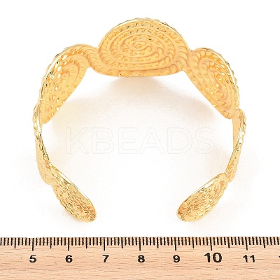Brass Cuff Bangles for Women BJEW-P397-02G-1
